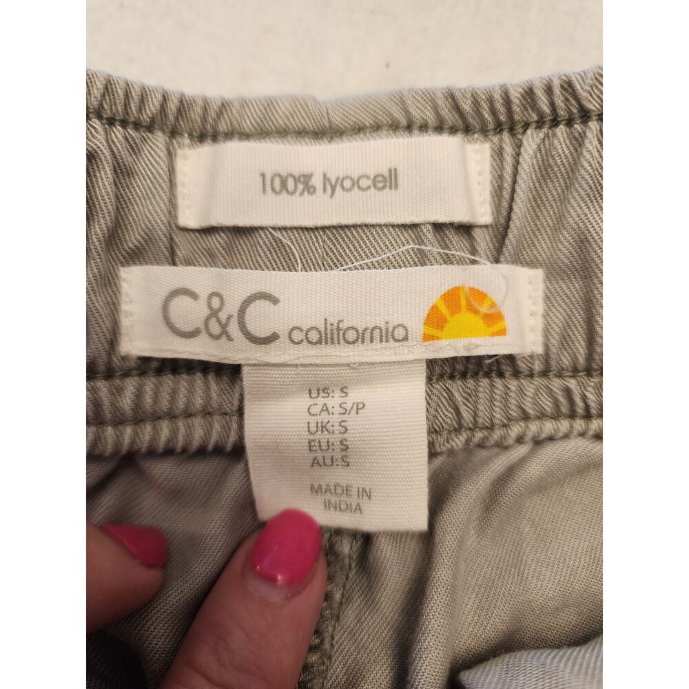 C&C California 100% Lyocel Casual Elastic Waist Pants SZ Small - Picture 5 of 10